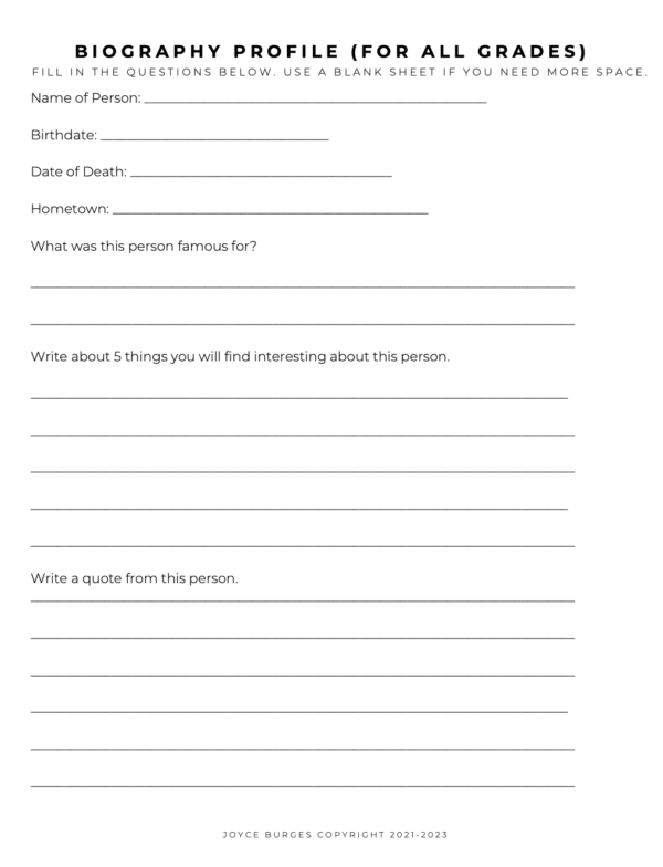 BIOGRAPHIES Worktext - Image 2